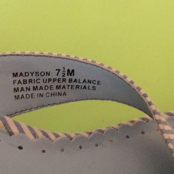 Rampage nautical two tone stripe Madyson sandal. - Picture 6 of 6